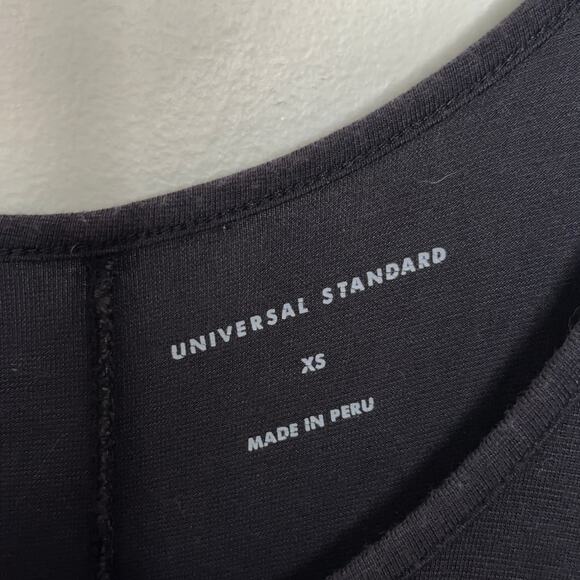 UNIVERSAL STANDARD Athena Divine Jersey Maxi Dress Black Sz 10/12 {A24} - Picture 6 of 7